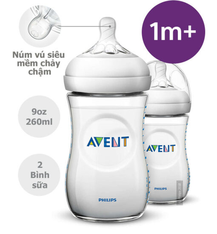  Bình sữa PP 260ml Natural Avent (chiếc) 