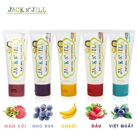  Kem đánh răng Jack Jill vị chuối 50g 