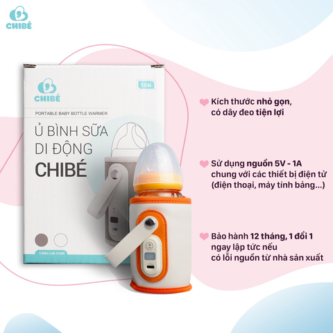  Ủ bình sữa di động Chibé 