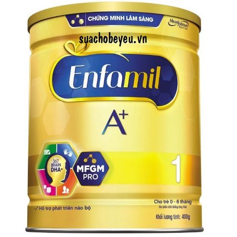  Enfamil A+ số 1 cho bé 0-6 tháng 400g 