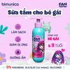 Sữa tắm cho bé gái Bimunica Fantomiki hương Angel Cotton dịu dàng 250ml cho bé từ 3 tuổi