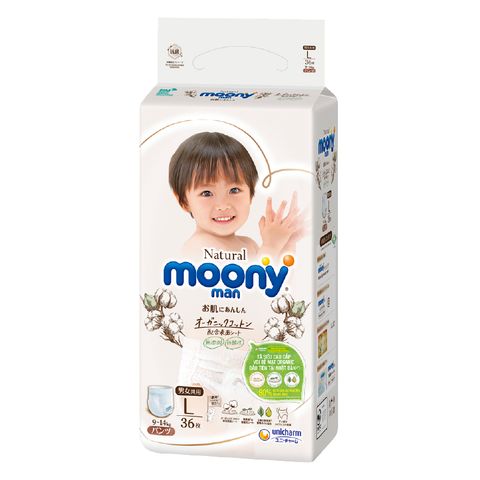  Bỉm quần Moony Natural 