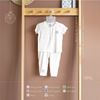 Bộ Cổ Trụ Cộc Tay Quần Dài Hrnee màu trắng size 9M