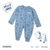 Bộ body dài cúc giữa Dino xanh biển 3m Chaang