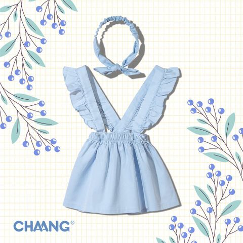  Set váy yếm Summer màu xanh 12M Chaang 