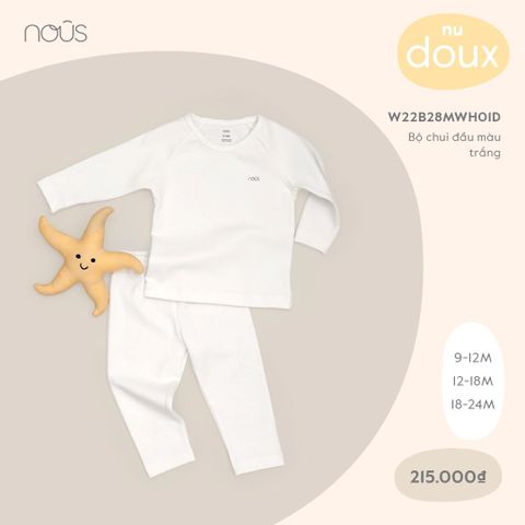  Bộ chui đầu dày Nous trắng 