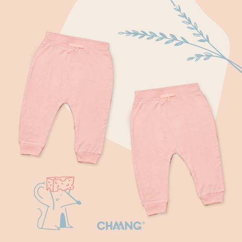  Set quần trơn hồng 0-6M Chaang 