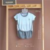 Bộ cộc tay Kutie xanh pastel Hrnee size 24M