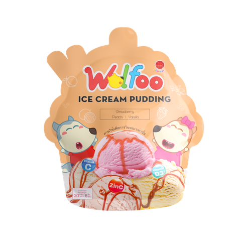  Kem Pudding Wolfoo vị trái cây 120g 