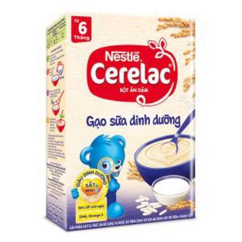  Bột ăn dặm Cerelac gạo sữa 200g 