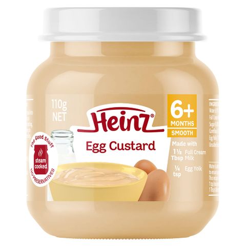 Dinh dưỡng đóng lọ Heinz Custard sữa trứng 110g 