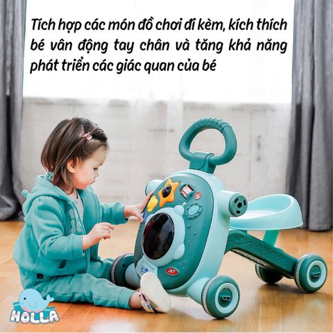  Xe tập đi 3in1 Holla 02153 xanh lá 