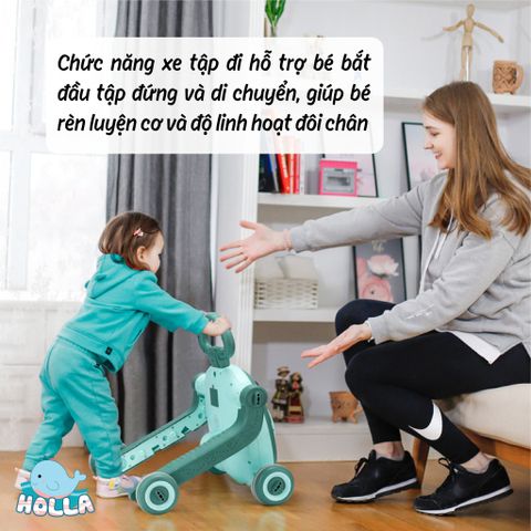  Xe tập đi 3in1 Holla 02153 xanh lá 