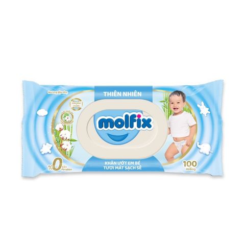  Giấy ướt Molfix thơm mát sạch sẽ 100 tờ 