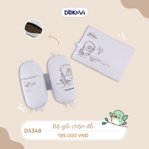  Set gối + chặn vỏ đỗ Dokma DS348 