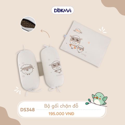  Set gối + chặn vỏ đỗ Dokma DS348 