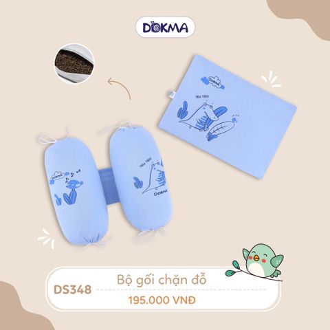  Set gối + chặn vỏ đỗ Dokma DS348 