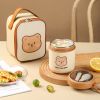 Ủ cháo hình gấu Little Bear kèm thìa và túi chống thoát nhiệt