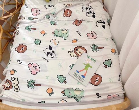  Chăn cotton lạnh điều hòa Hi Mom 120cmx70cm 