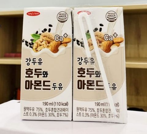  Sữa óc chó đậu đen Kang's Food 190ml 1Y+ (16 hộp) 