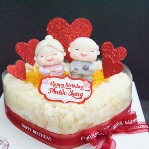 Bông lan trứng muối Kỉ Niệm Ngày Cưới Ông Bà Đeo Kính SN48