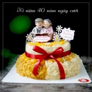 Bông lan trứng muối Sinh Nhật 2 tầng SN17