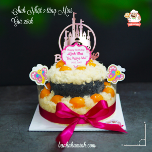 Bông lan trứng muối 2 tầng MINI 2 cốt bánh siêu xinh SN44