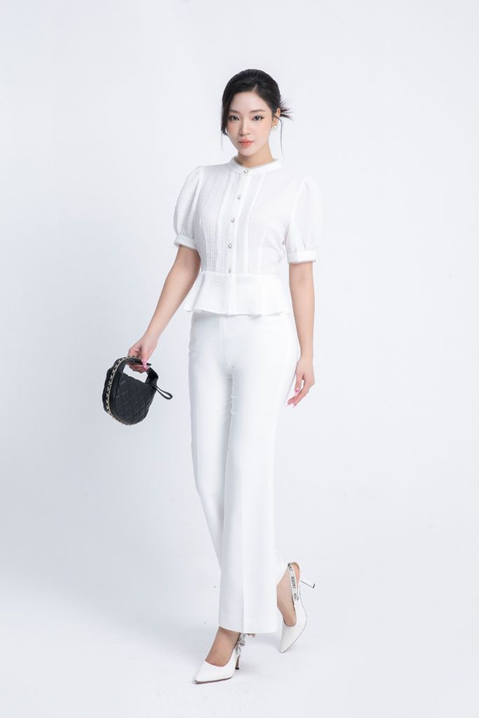 ÁO PEPLUM TAY BỒNG SM16742