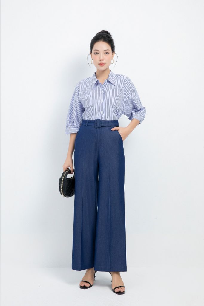 QUẦN DENIM ỐNG RỘNG Q18812