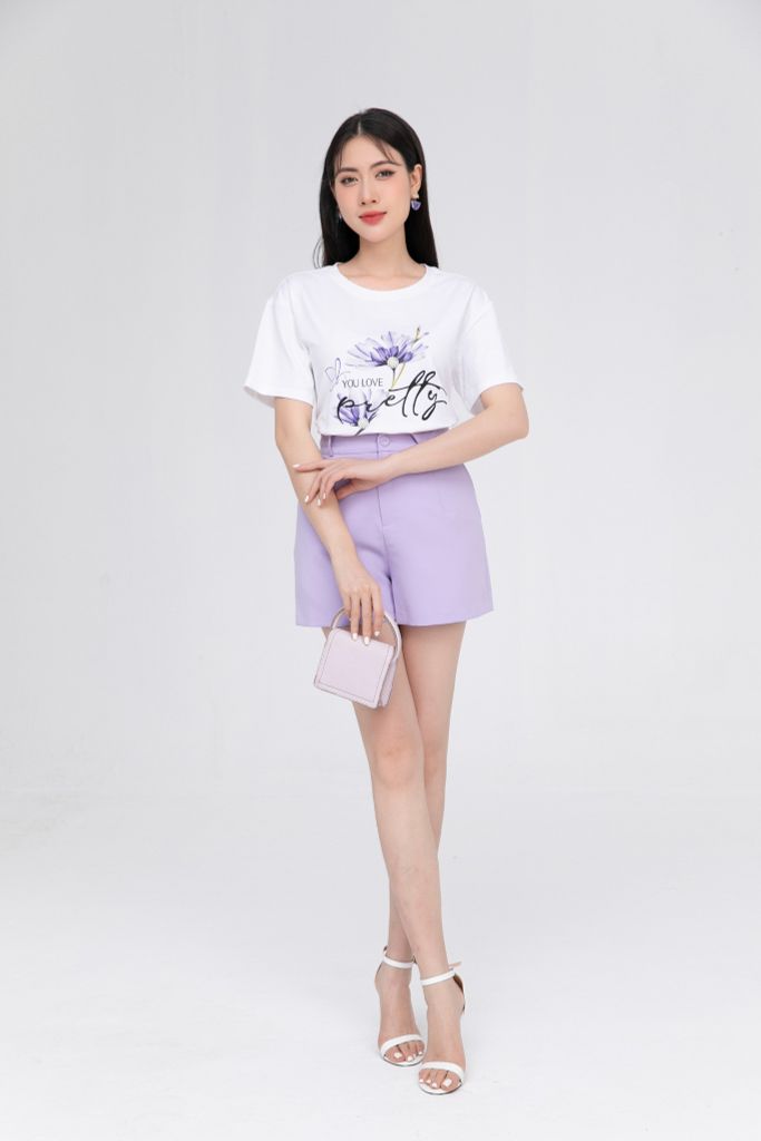 QUẦN SHORT TÍM Q18492