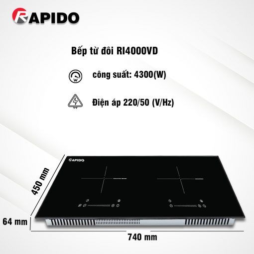 Bếp từ đôi RI4000VD