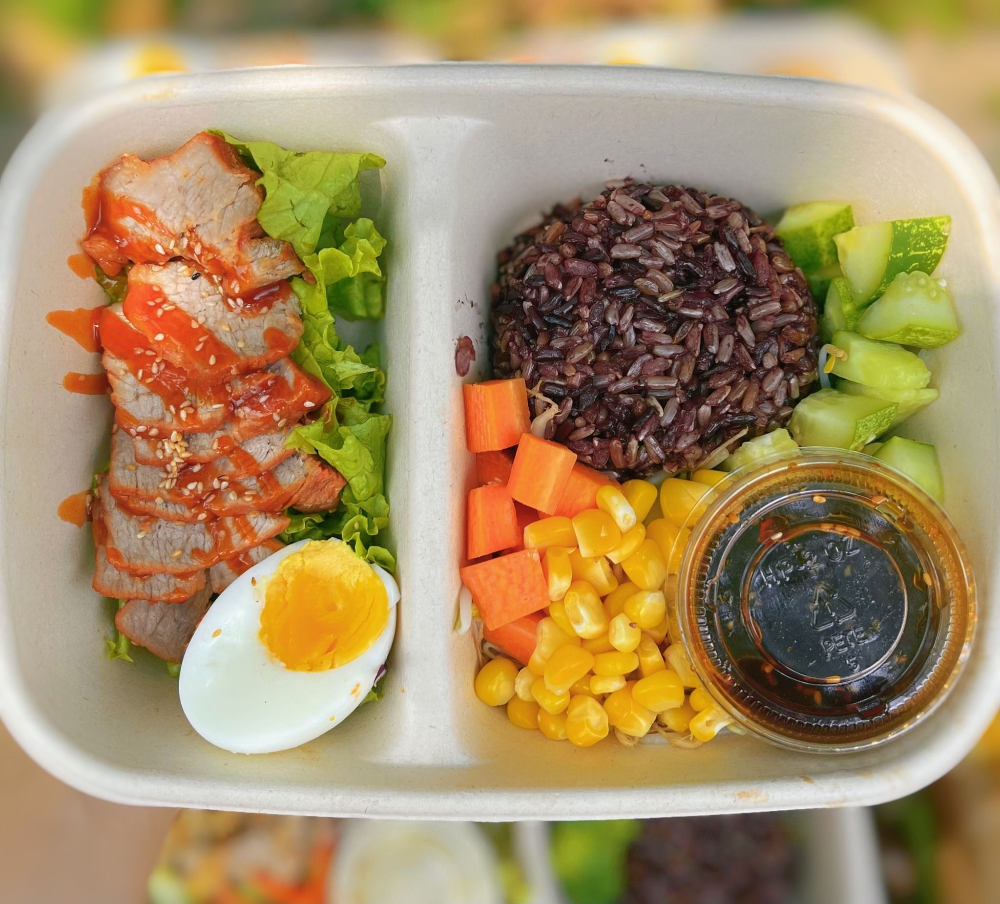 HEALTHY - Xá Xíu Kèm Cơm Lứt Dẻo
