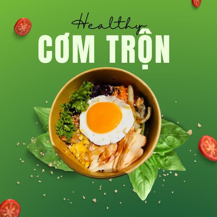  Cơm Trộn Ngũ Sắc Kèm Gà 