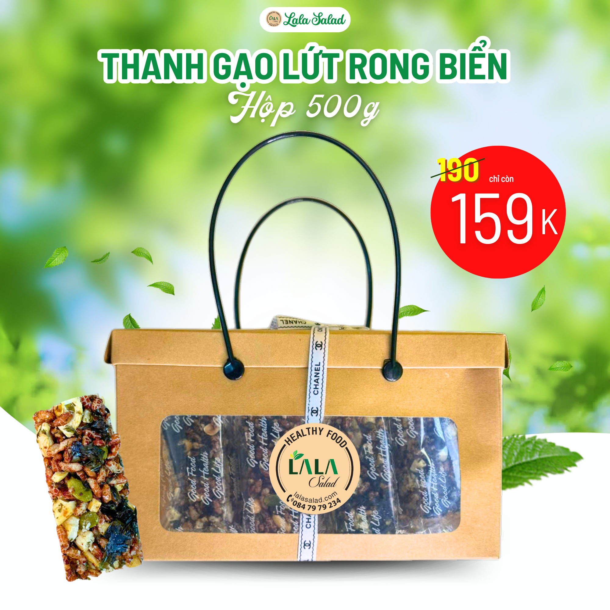 Hộp Thanh Gạo Lứt Rong Biển