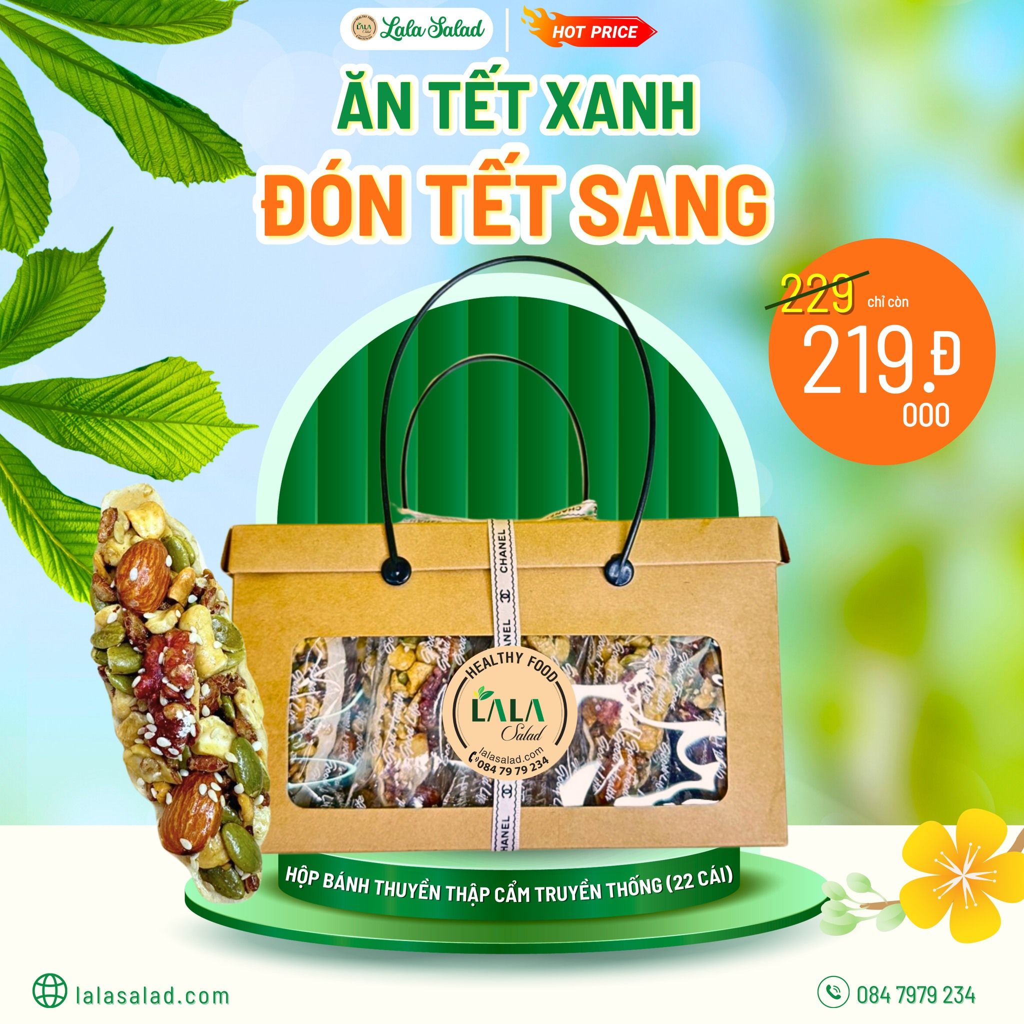 Hộp Bánh Thuyền Thập Cẩm Truyền Thống