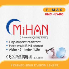MiHAN Pmax 1.56 CHỐNG PHẢN QUANG, CHỐNG VỠ, UV400