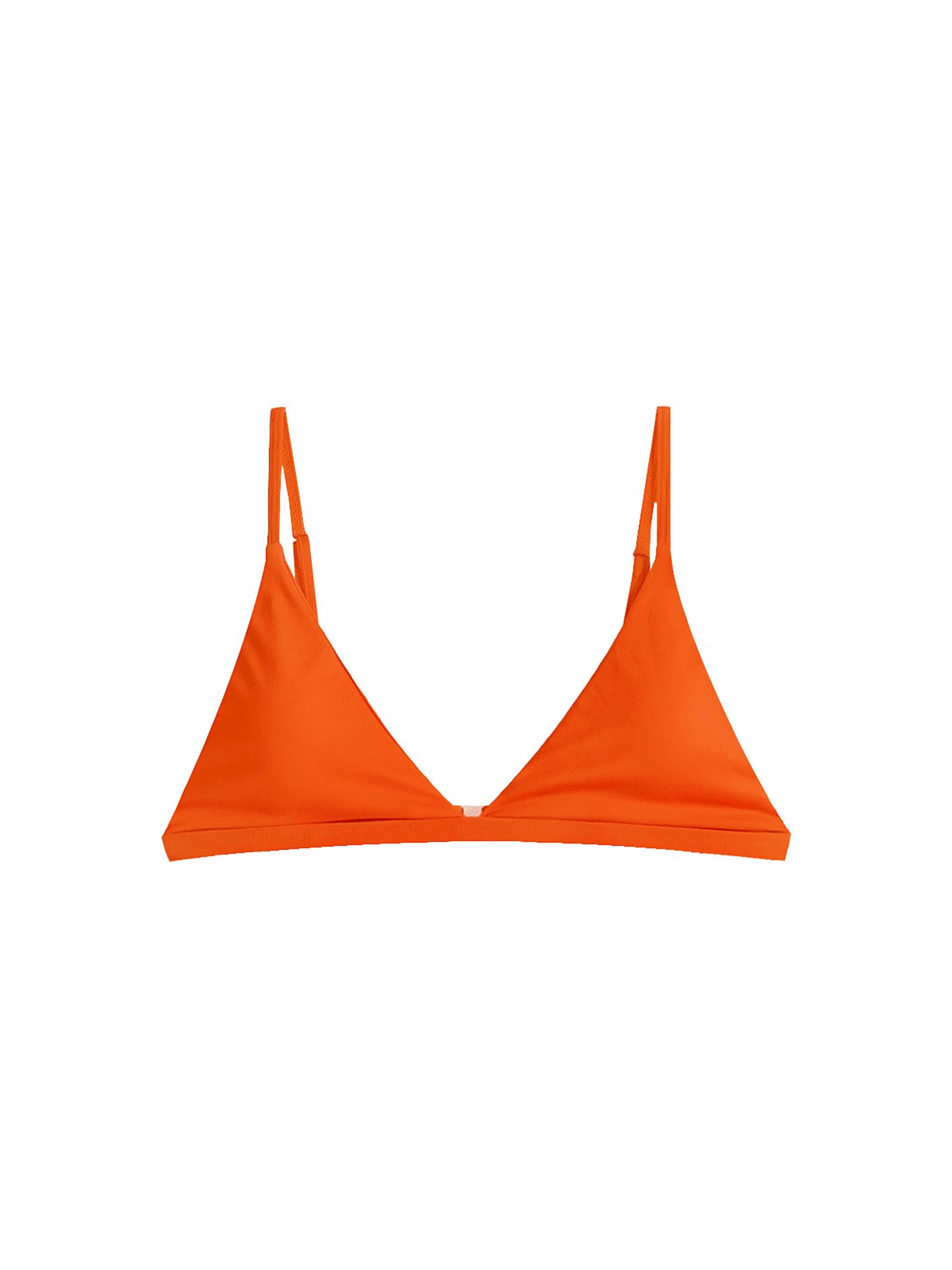 Áo bơi tam giác màu cam gạch có khóa gài - Tangerine Ocean Top