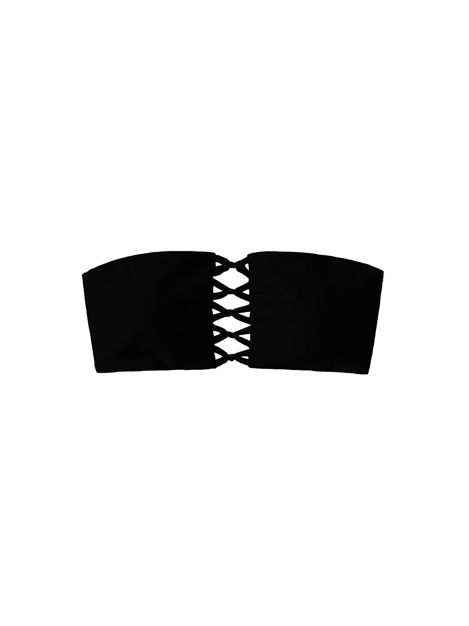 Áo bơi dáng quây thắt nút kiểu mermaid màu đen - Black Mermaid Top