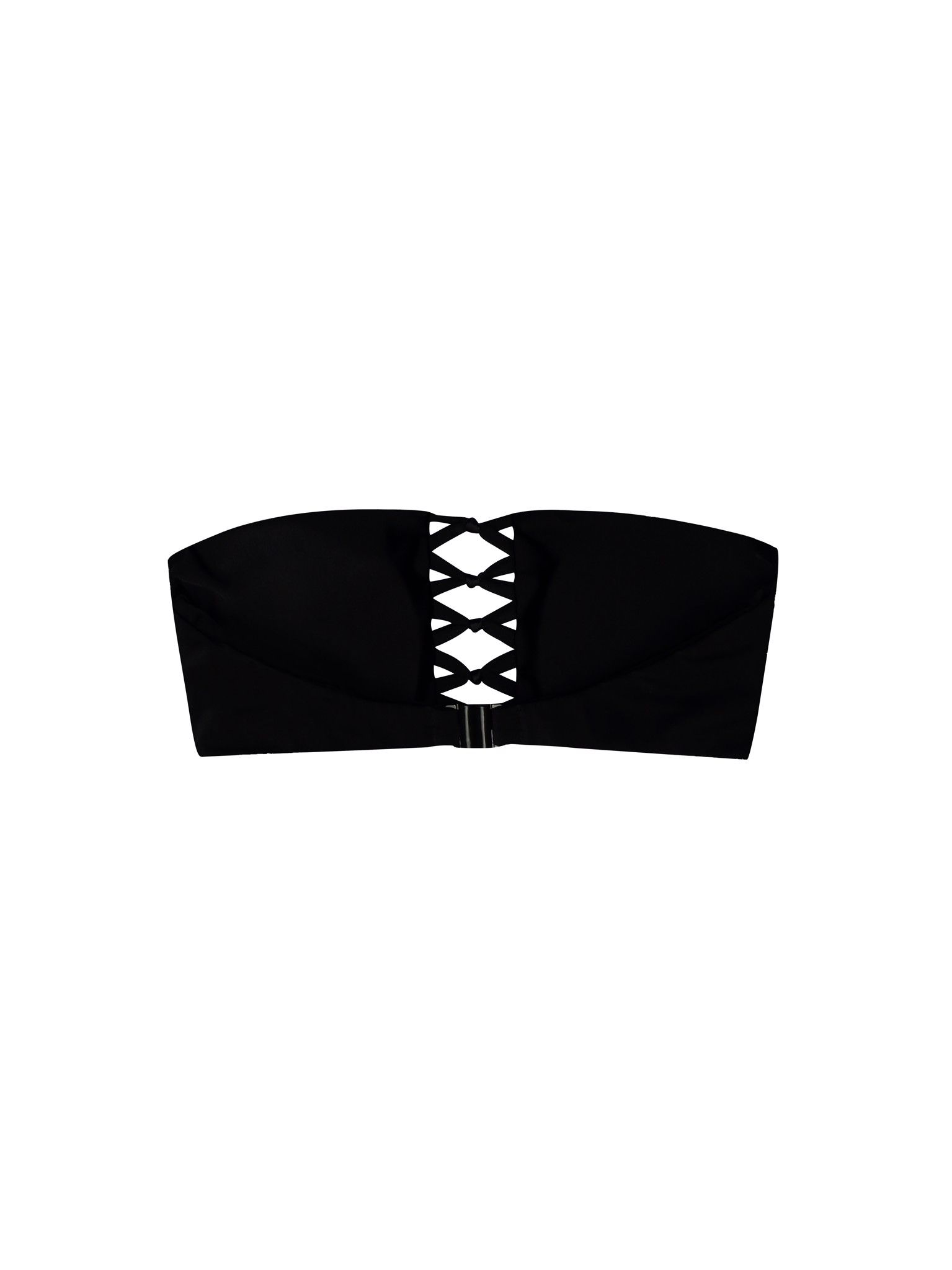 Áo bơi dáng quây thắt nút kiểu mermaid màu đen - Black Mermaid Top
