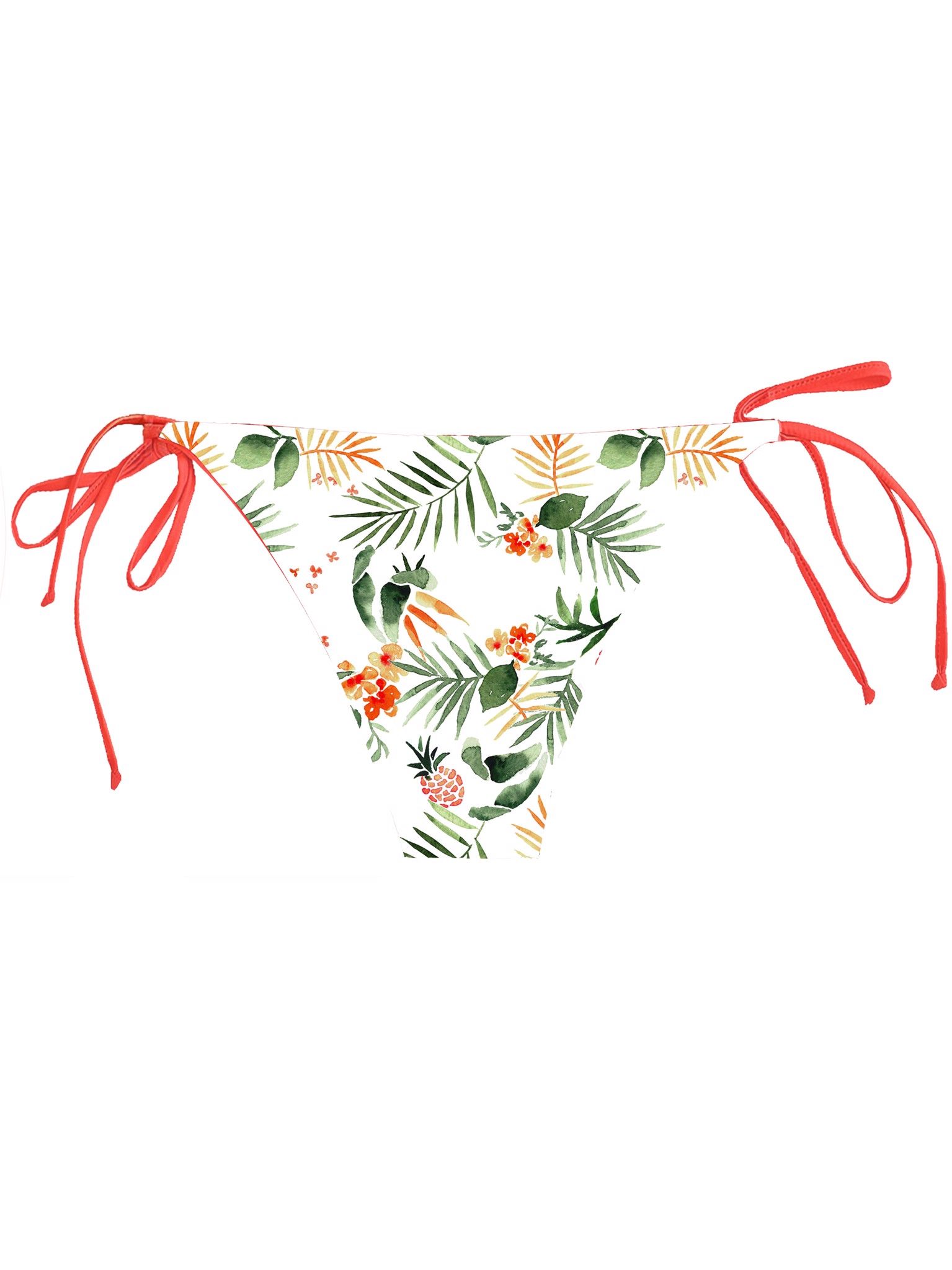 Quần bơi cột dây BOLD BIKINI 2IN1 (Mặc được cả 2 mặt) họa tiết lá nhiệt đới - TROP38 Basic Bottom 2IN1