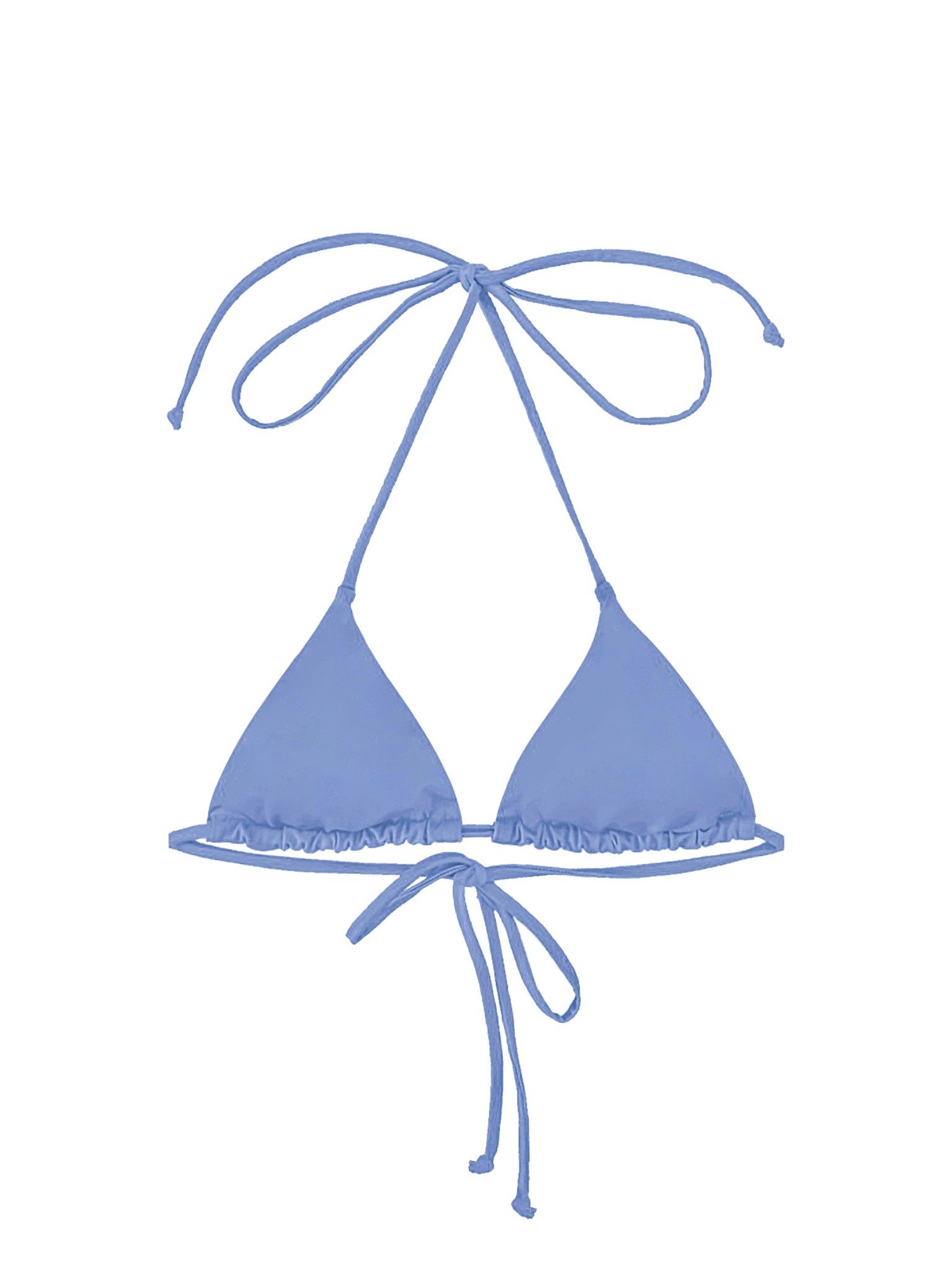 Áo bơi tam giác cột dây màu xanh yên bình - Serenity Blue Basic Top