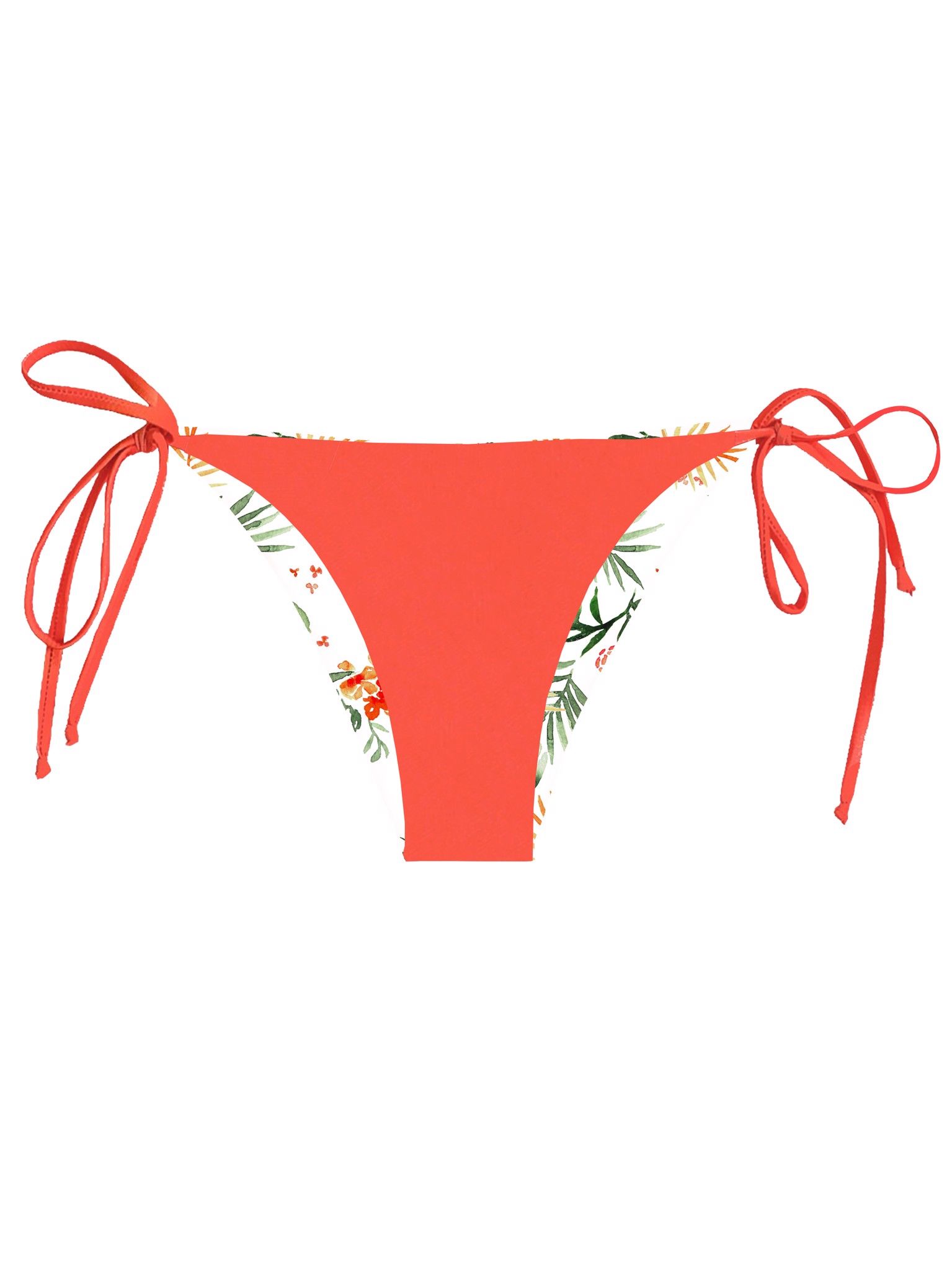 Quần bơi cột dây BOLD BIKINI 2IN1 (Mặc được cả 2 mặt) họa tiết lá nhiệt đới - TROP38 Basic Bottom 2IN1