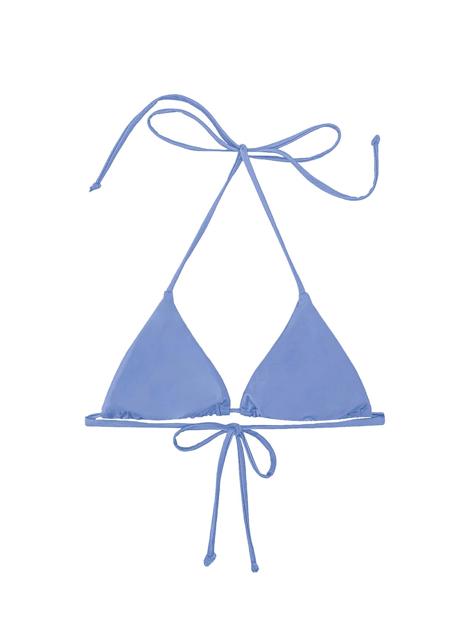 Áo bơi tam giác cột dây màu xanh yên bình - Serenity Blue Basic Top
