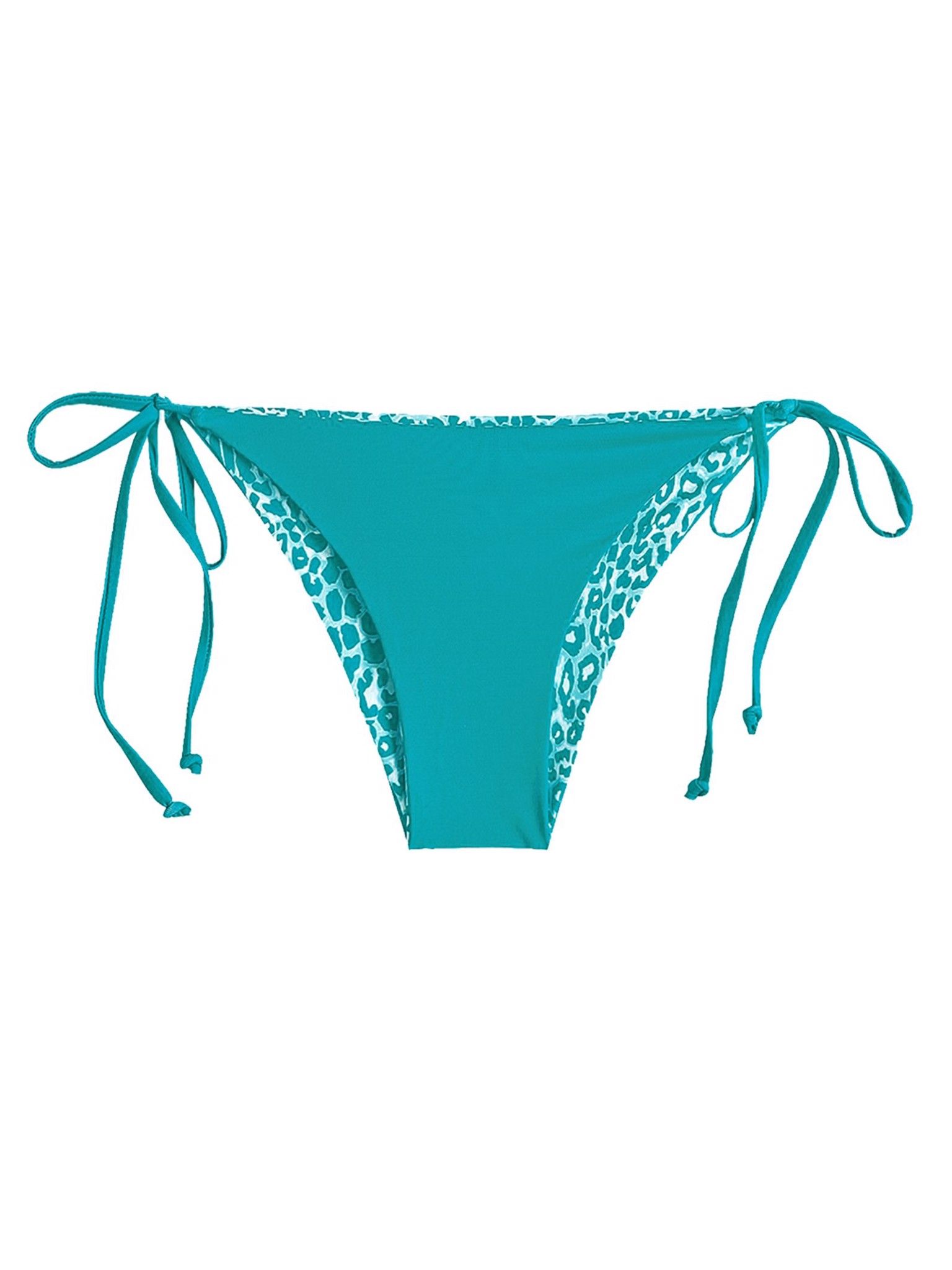 Quần bơi 2IN1 (Mặc được cả 2 mặt) form basic - Turquoise Cheetah Basic Bottom 2 in 1