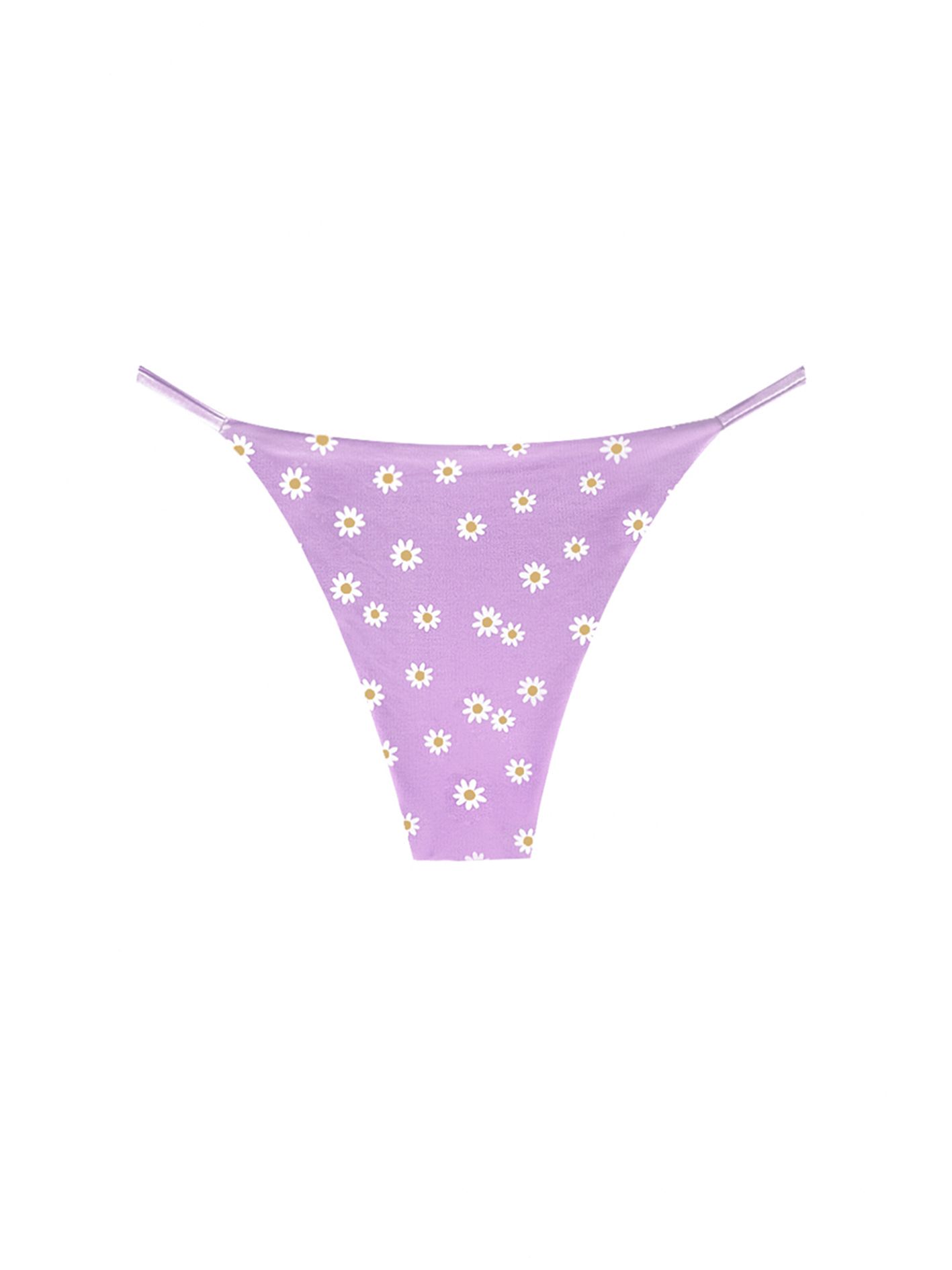 Quần bơi 2IN1 (Mặc được cả 2 mặt) họa tiết hoa cúc - Violet Daisy Caicos Bottom 2IN1