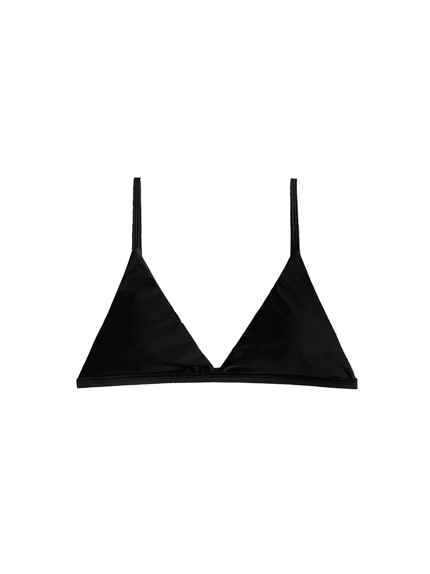 Áo bơi Bold Bikini màu đen tam giác có khóa gài sau lưng - Black Ocean Top