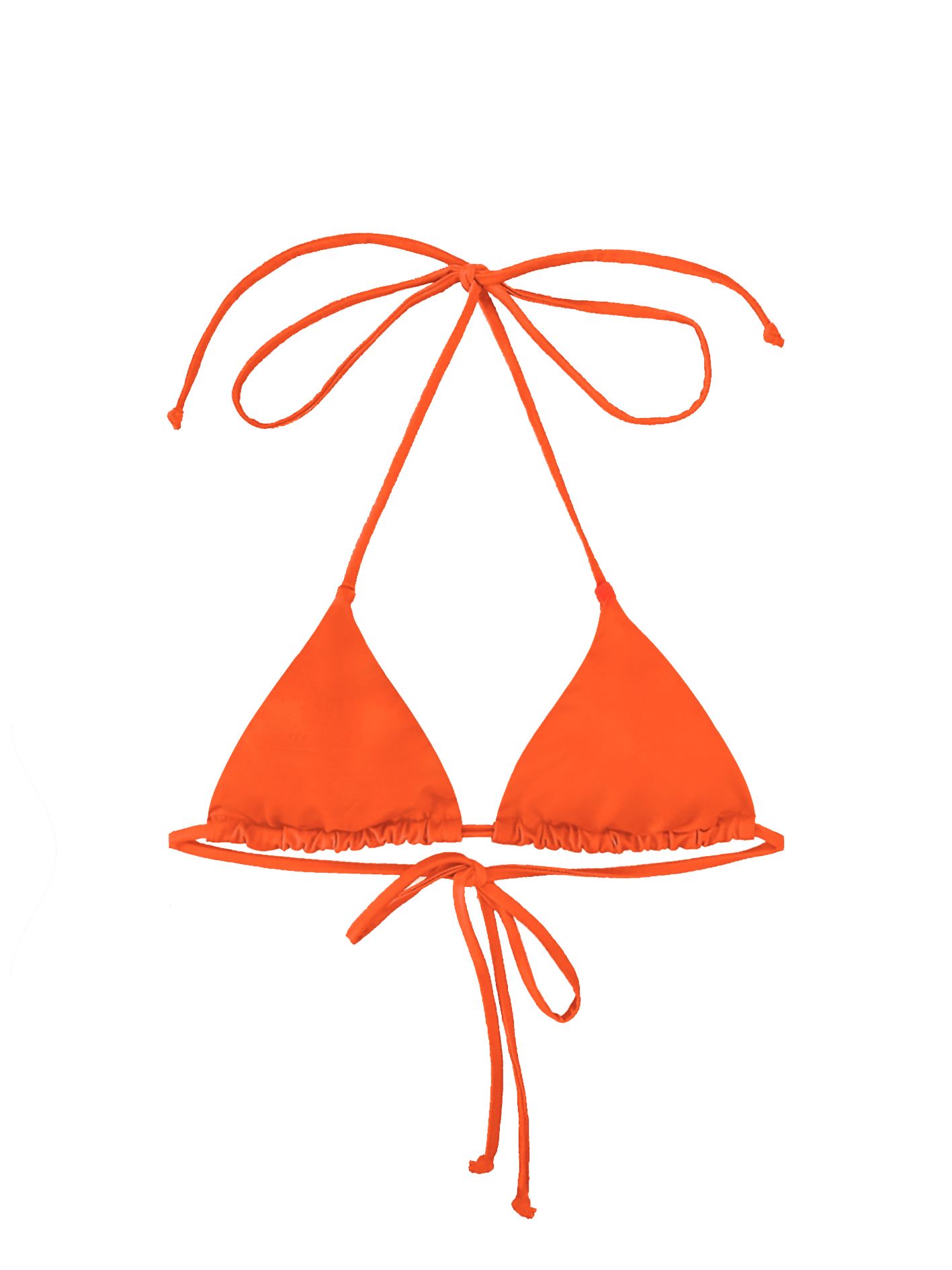 Áo bikini cột dây màu cam gạch - Tangerine Basic Top