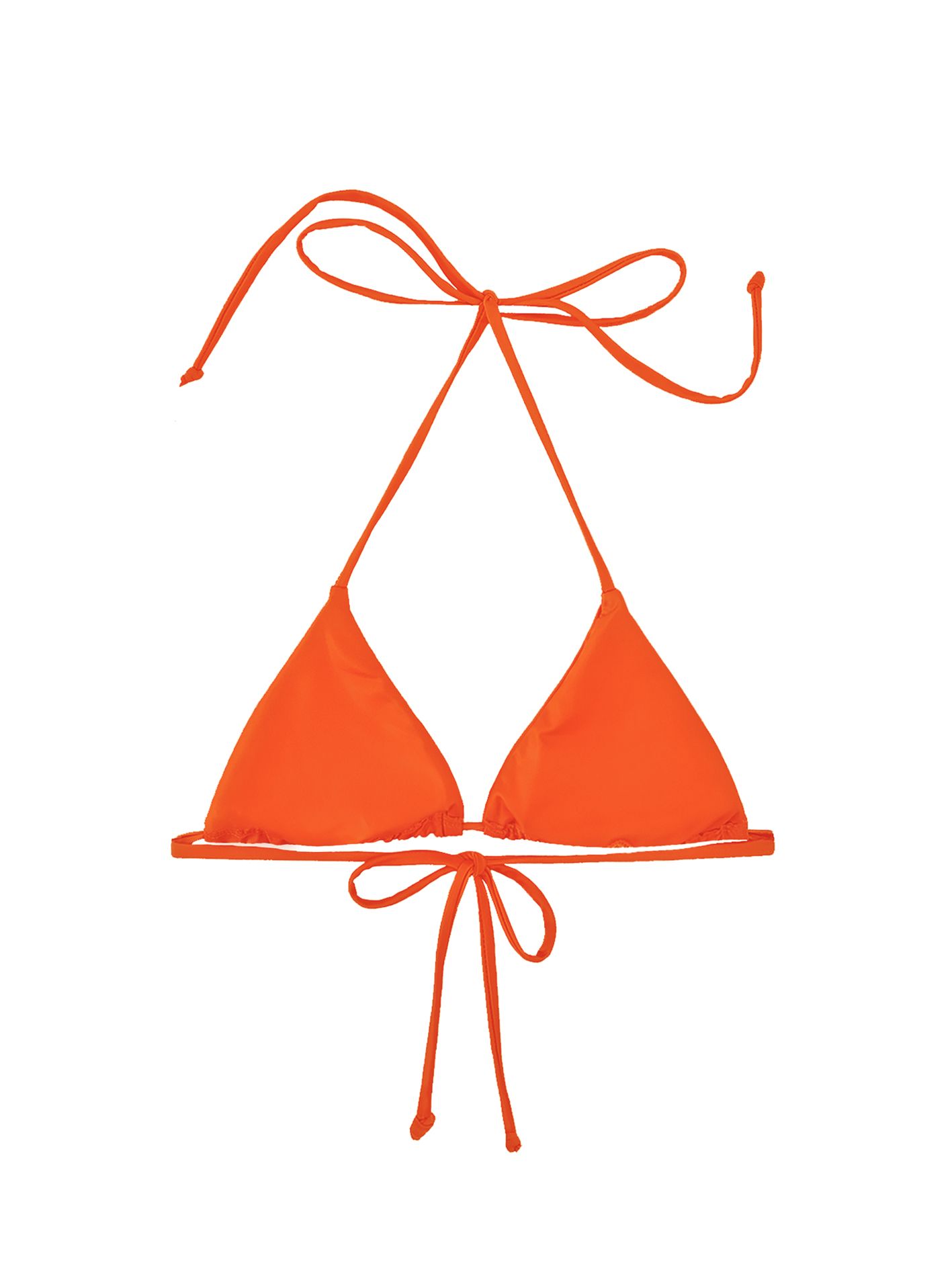 Áo bikini cột dây màu cam gạch - Tangerine Basic Top
