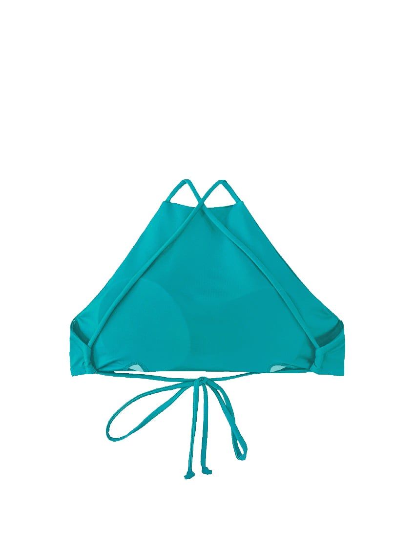 Áo yếm bơi Bold Bikini cột dây màu xanh - Turquoise Coral Top