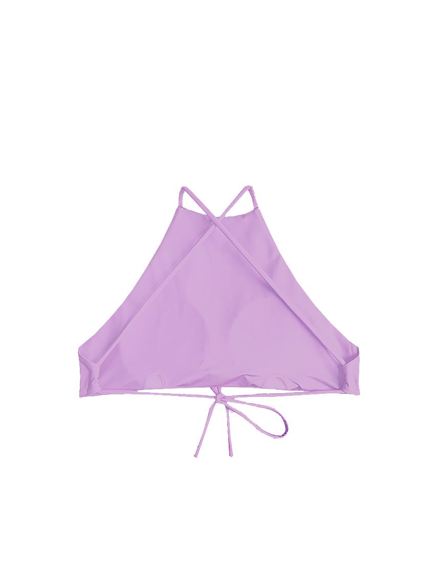 Áo yếm bơi Bold Bikini cột dây màu tím - Violet Coral Top